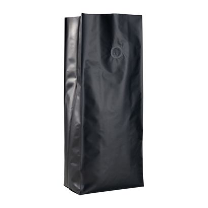 Sacchetti con soffietto e valvola di protezione dell'aroma, nero 380 x 130 mm