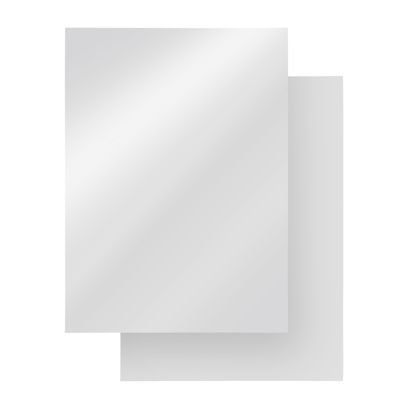 Copertine posteriori A4, bianco, in cartoncino 