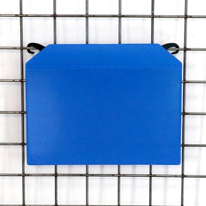 Tasche di contrassegno per contenitori in filo metallico, con ganci per appendere e strisce magnetiche 
