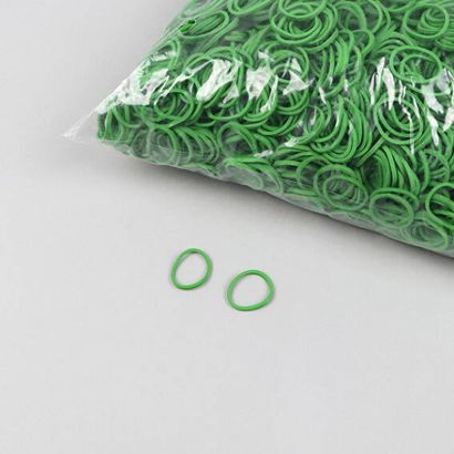 Elastico, verde 1 mm | 15 mm