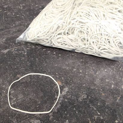 Elastico, bianco 1,5 mm | 80 mm