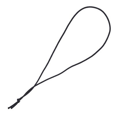 Anello elastico con nodo 150 mm | nero 