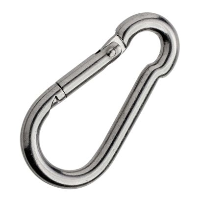Moschettone, acciaio inox, lucidato 