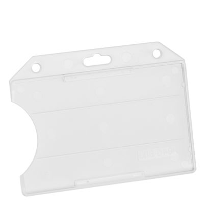 Buste porta badge, plastica dura, aperte 