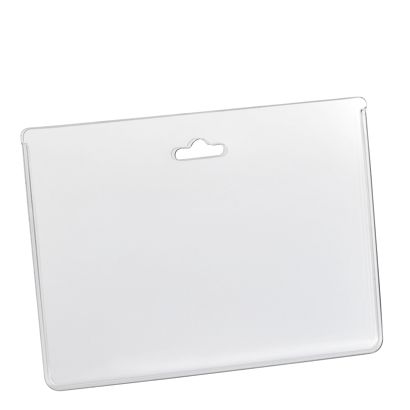 Buste porta badge, formato carta di credito, PVC rigido 