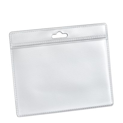 Buste porta badge, formato carta di credito, PVC morbido 