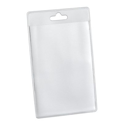 Buste porta badge, formato carta di credito, formato verticale, con euro slot 