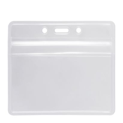 Buste porta badge, impermeabili, formato carta di credito, orizzontale null
