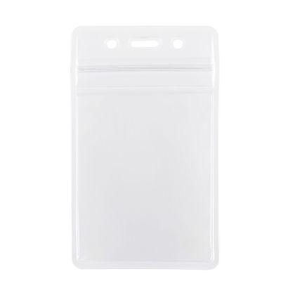 Buste porta badge, impermeabili, formato carta di credito, verticale null
