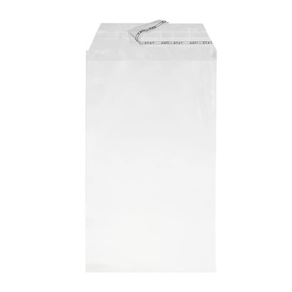 Buste con patella di chiusura, plastica PE, trasparente 110 x 170 mm