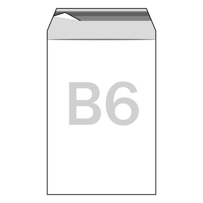 Buste con patella di chiusura, plastica PE, trasparente 130 x 180 mm - B6