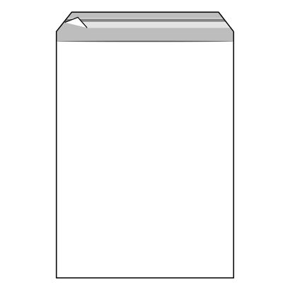 Buste con patella di chiusura, plastica PP, trasparente 300 x 400 mm | 50 µm