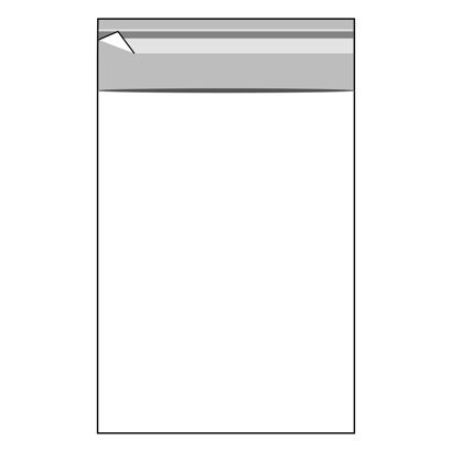 Buste con patella di chiusura, plastica OPP, trasparente 119 x 162 mm - C6