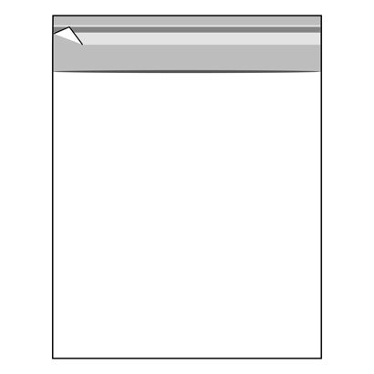 Buste con patella di chiusura, plastica OPP, trasparente 145 x 155 mm