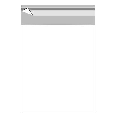 Buste con patella di chiusura, plastica OPP, trasparente 150 x 180 mm