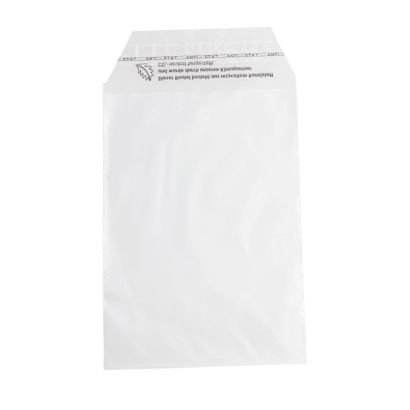 Buste con patella di chiusura, plastica PE, trasparente 119 x 162 mm - C6 - riciclata