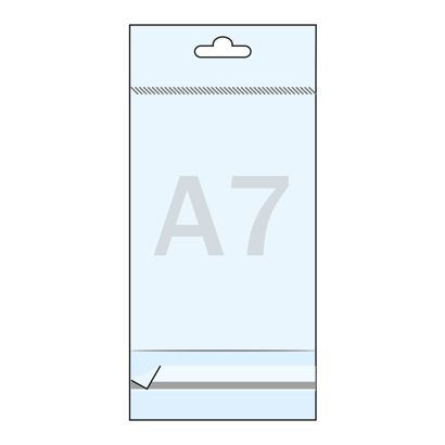 Sacchetti header, plastica OPP 30 µm 80 x 110 mm