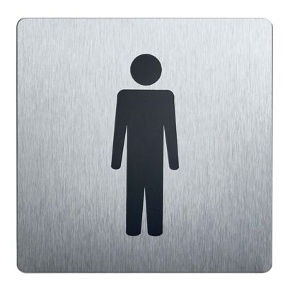 Cartello informativo, acciaio inox, 90 x 90 mm null