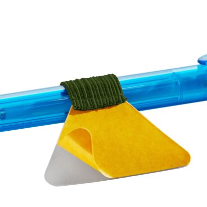 Portapenna con anello elastico, autoadesivo null