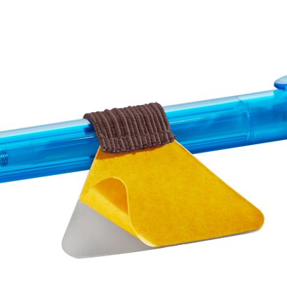 Portapenna con anello elastico, autoadesivo null