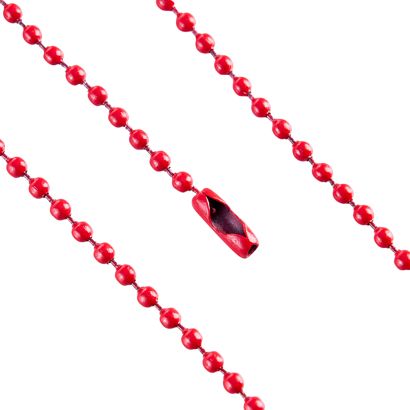 Catena a pallini con chiusura connettore null | 2,4 mm | 102 mm
