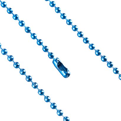 Catena a pallini con chiusura connettore null | 2,4 mm | 102 mm