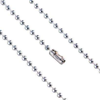 Catena a pallini con chiusura connettore null | 2,4 mm | 760 mm
