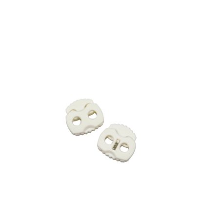 Blocca corda, bianco, con 2 fori 