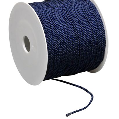 Cordoncino raso in bobina, 2 mm x 100 m, viscosa null