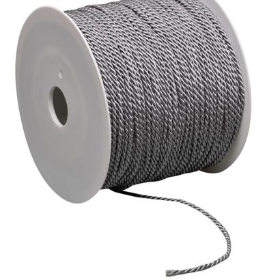 Cordoncino raso in bobina, 2 mm x 100 m, viscosa null