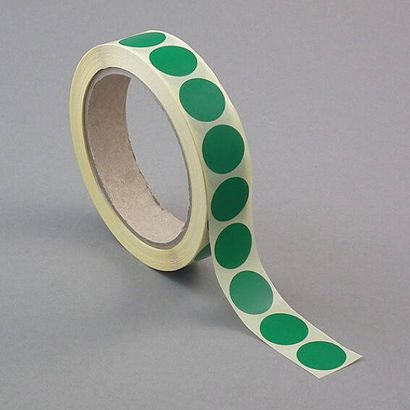 Bollini adesivi colorati in carta 30 mm | null