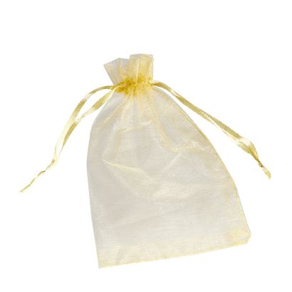 Sacchetti di organza con chiusura a nastro in raso null | 150 x 200 mm