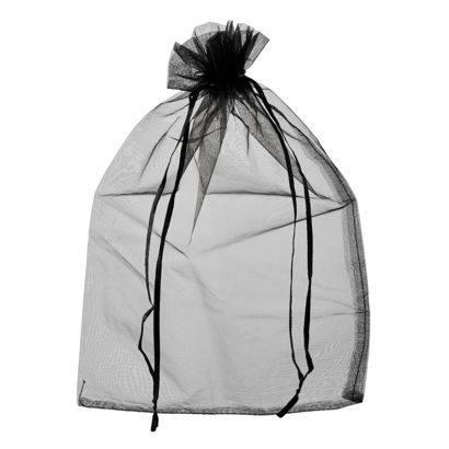 Sacchetti di organza con chiusura a nastro in raso null | 200 x 300 mm