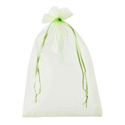 Sacchetti di organza con chiusura a nastro in raso null | 200 x 300 mm