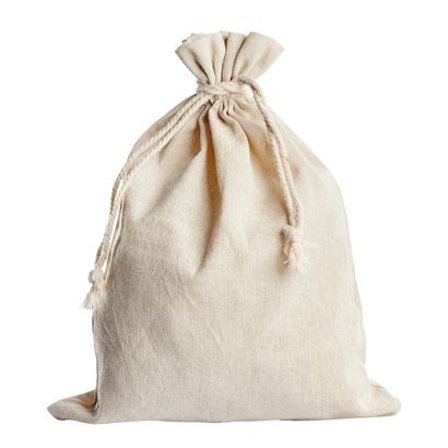 Sacchetti aspetto lino, lato stretto aperto, colore naturale, 1 unità, 260 x 350 mm