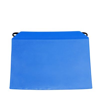 Tasche di contrassegno per contenitori in filo metallico, con ganci per appendere e strisce magnetiche formato orizzontale | A4