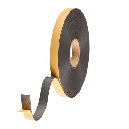 Nastro magnetico con controparte, autoadesivo 25,4 mm | A - Adesivo standard