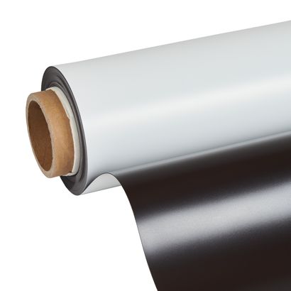 Foglio magnetico stampabile, bianco 0.85 mm | 620 mm | 10 m
