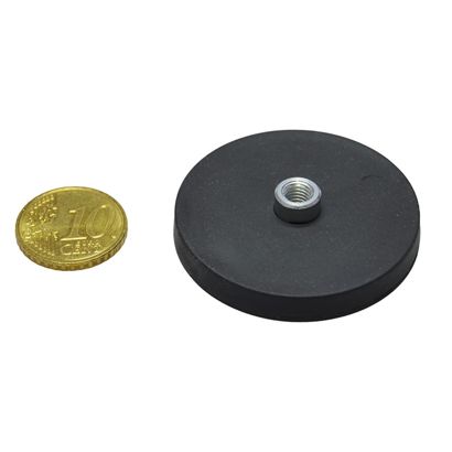 Magneti gommati con boccola filettata 43 mm | null | M5