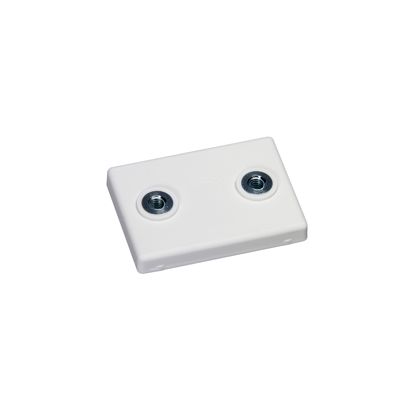 Magneti gommati, rettangolari, con filettatura interna null | 2x M4x4,5 mm | 14,9 kg