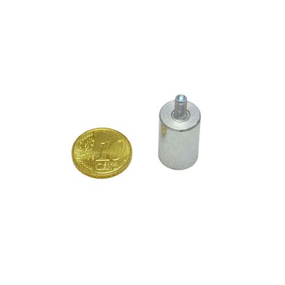 Magneti cilindrici con base con filettatura, in AlNiCo 13 mm