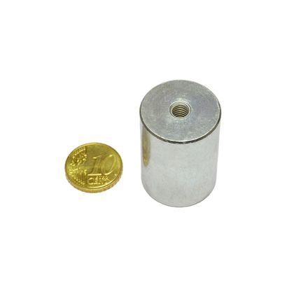 Magneti cilindrici con base con filettatura interna 25 mm | null