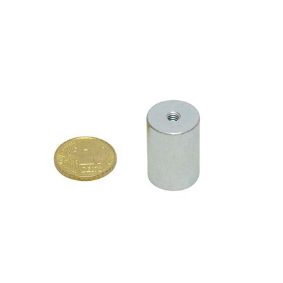 Magneti cilindrici con base al neodimio con filettatura interna 16 mm | 20 mm