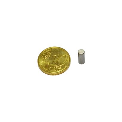 Magneti cilindrici con base al neodimio con alloggiamento liscio 4 mm