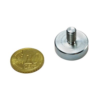 Magneti al neodimio con base con filettatura 20 mm | M6x10 mm