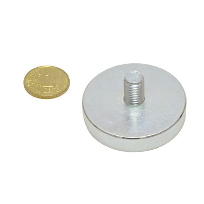 Magneti al neodimio con base con filettatura 40 mm | M8x12 mm
