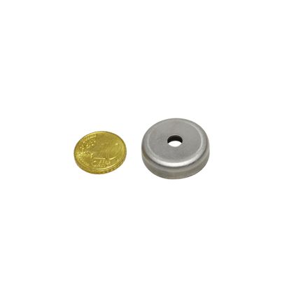 Magneti in ferrite con base con foro svasato 25 mm | null