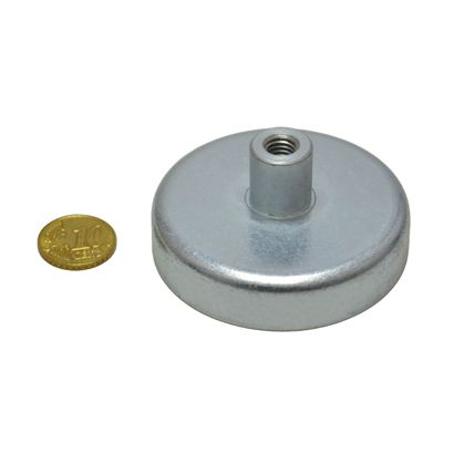 Magneti in ferrite con base con boccola filettata 63 mm | 30 mm | null