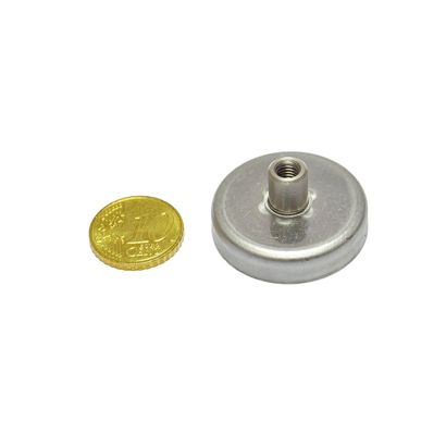 Magneti in ferrite con base con boccola filettata 32 mm | 16 mm | null
