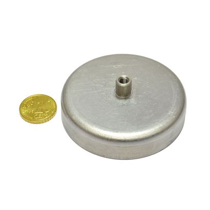 Magneti in ferrite con base con boccola filettata 63 mm | 22 mm | null